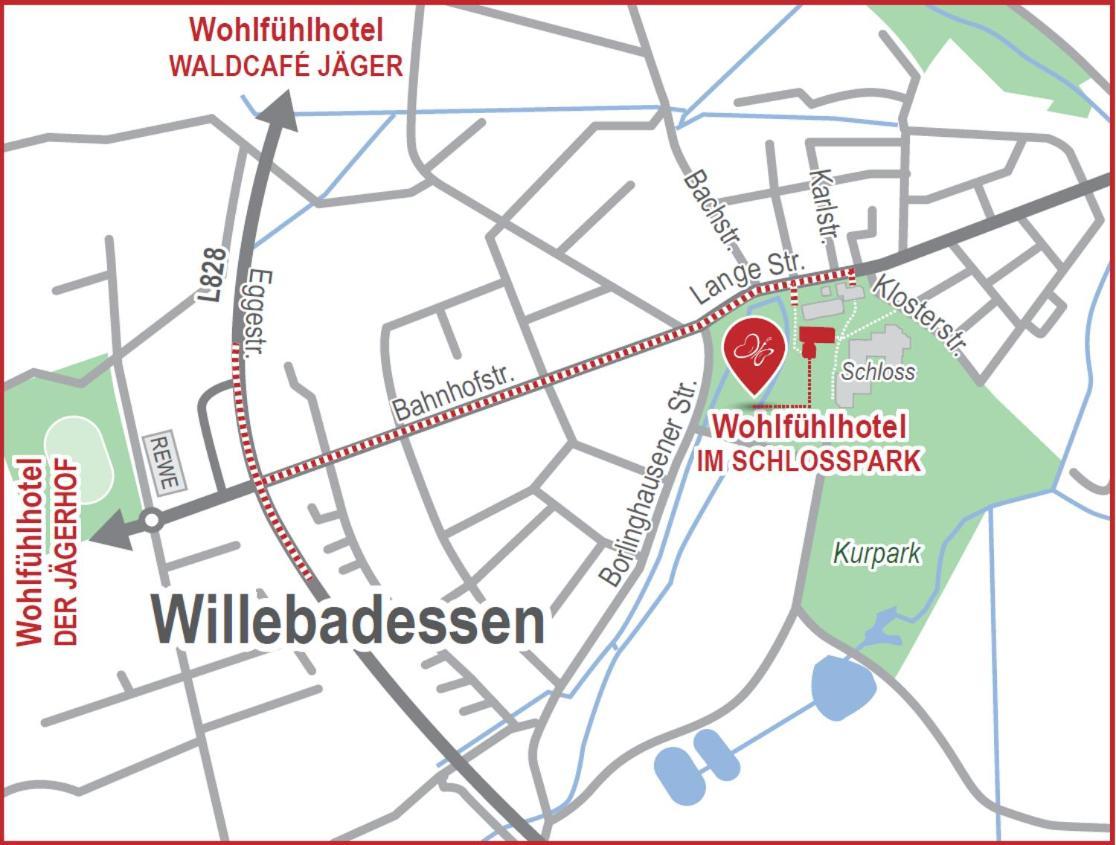 Wohlfuehlhotel Im Schlosspark - Self Checkin Willebadessen Exterior foto
